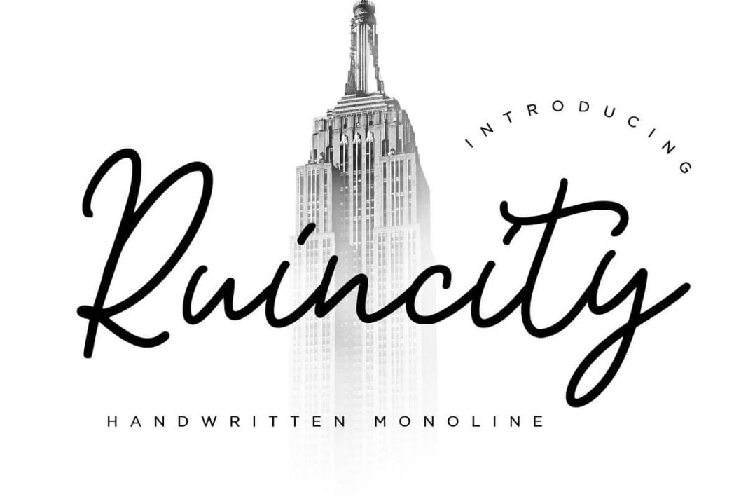 Ruincity Handwritten Monoline