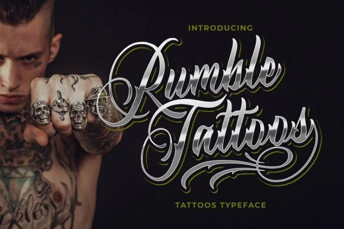 Rumble Tattoos - Tattoos Typeface