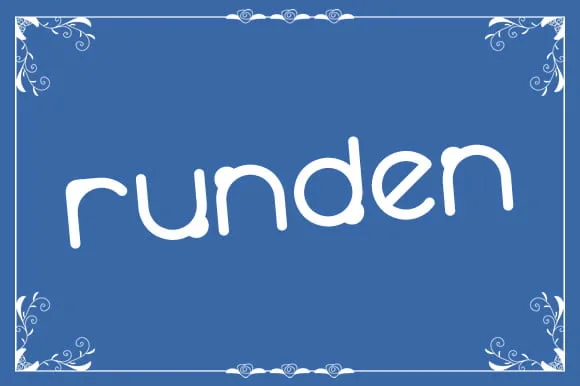 Runden Font