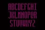 Running Led Font
