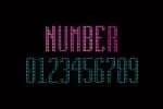 Running Led Font