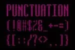Running Led Font