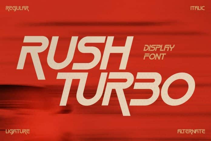 Rush Turbo Sans Serif Font