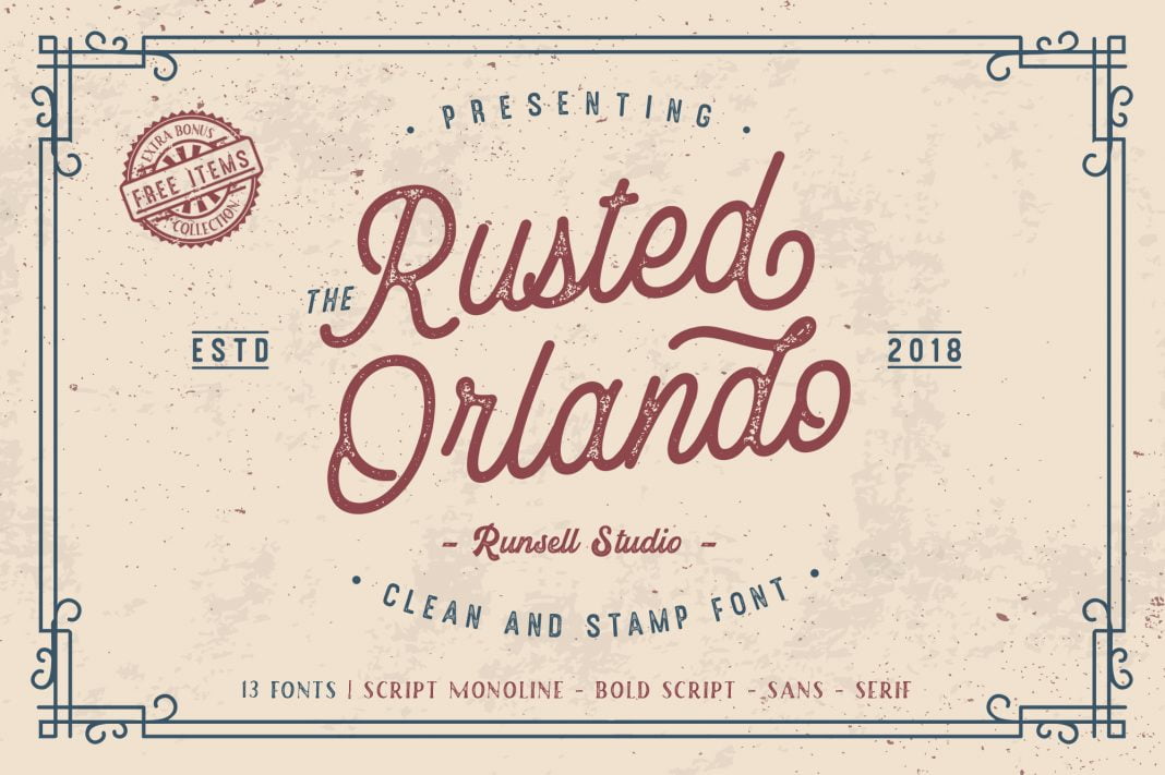 Rusted Orlando Font
