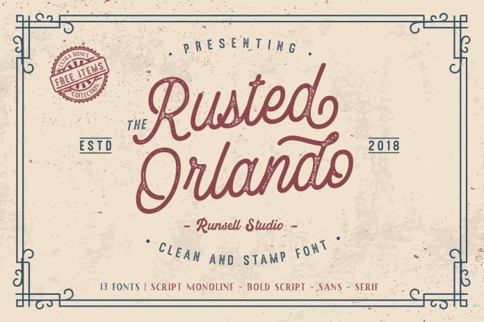 Rusted Orlando Font