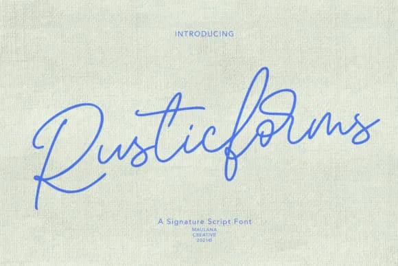 Rusticforms Font Rusticforms Font