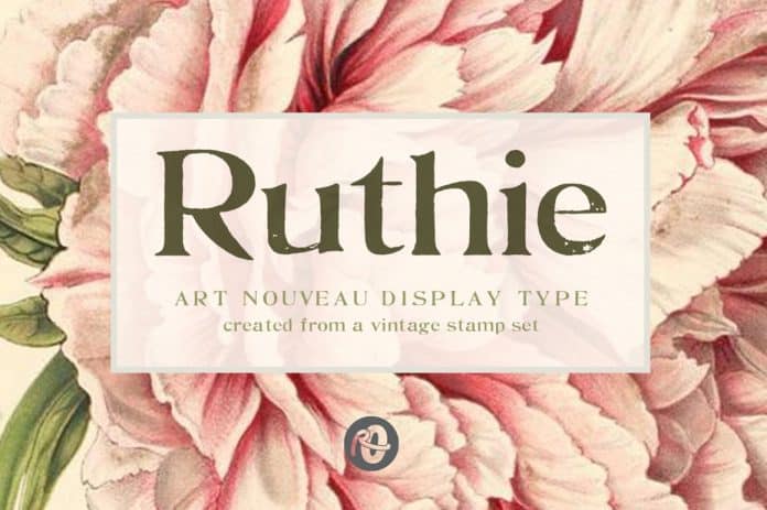 Ruthie Art Nouveau Display Type