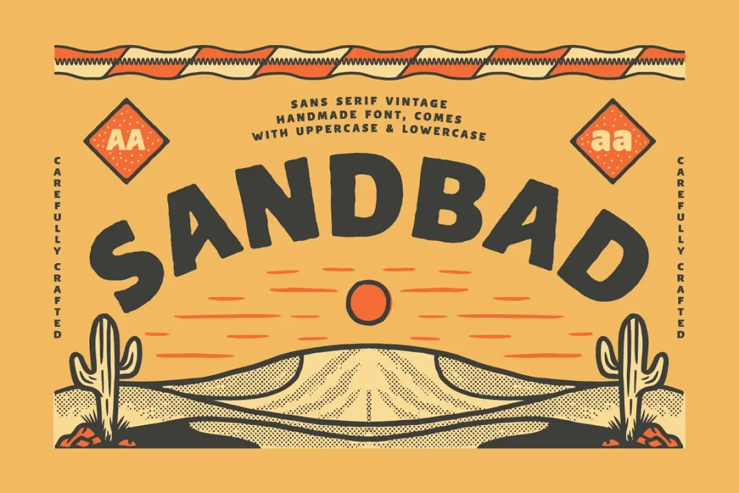 SANDBAD - Vintage Handmade Font