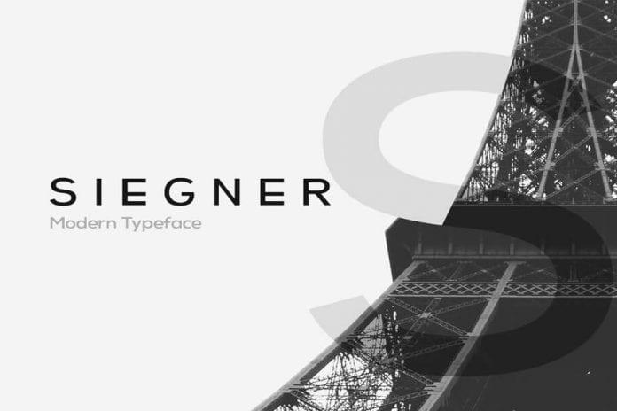 SIEGNER Modern Typeface WebFonts Font