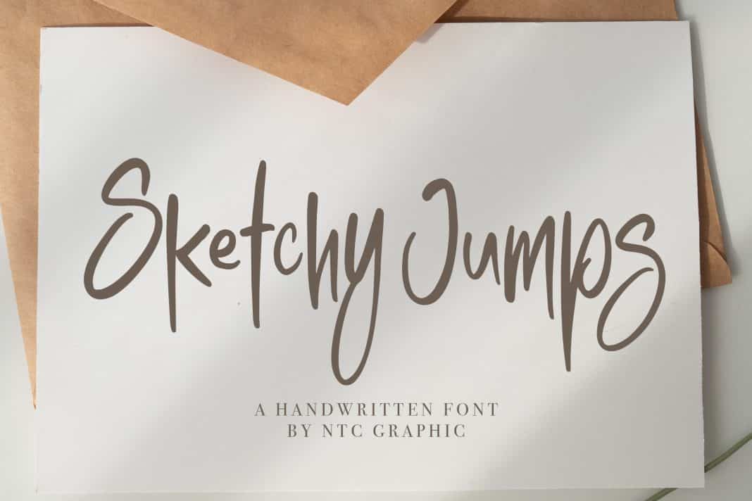 Sketchy Jumps - Handwritten Font