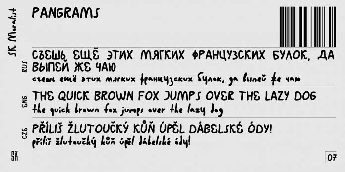 SK Moralist - Free Handwritten Font