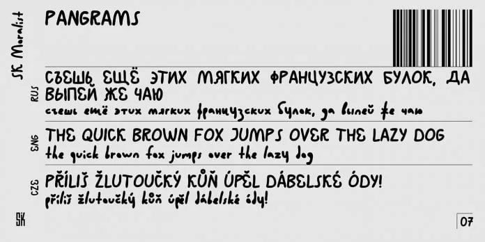 SK Moralist - Free Handwritten Font