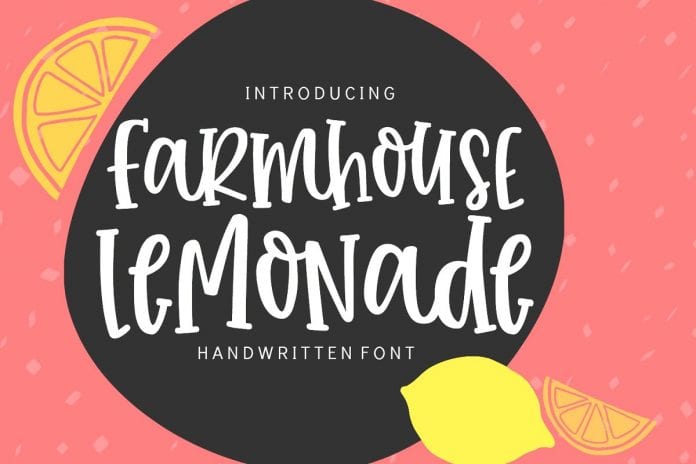 SS Farmhouse Lemonade Font