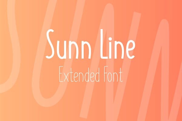 SUNN Line Extended Font