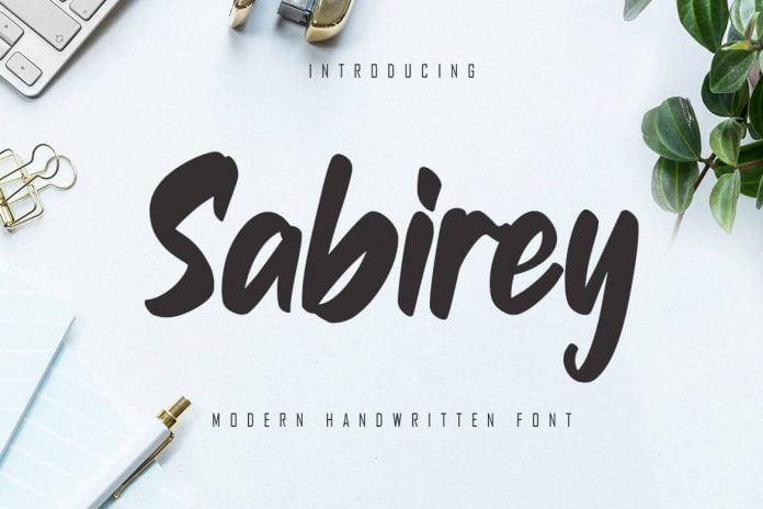 Sabirey - Handwritten Font