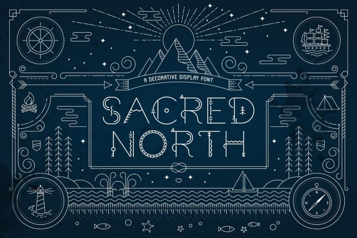 Sacred North Display Font
