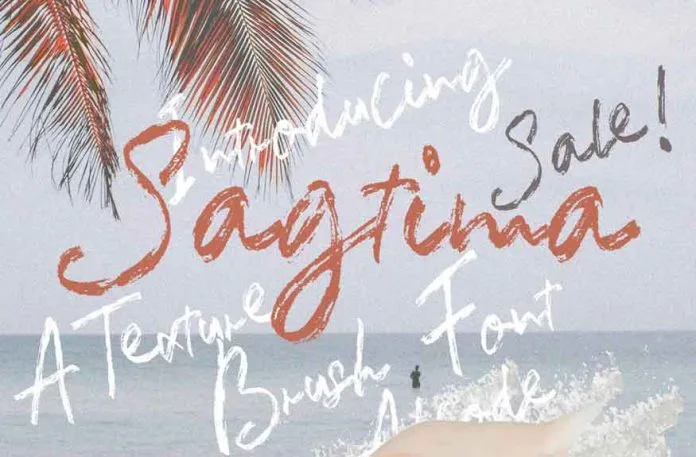 Sagtima Brush Font