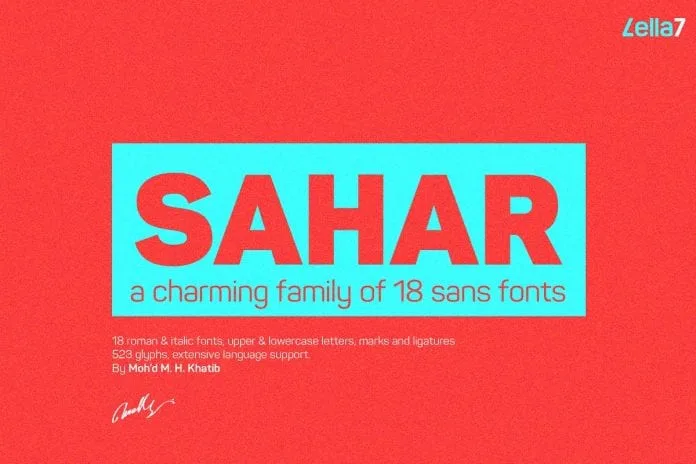 Sahar Sans Family Font