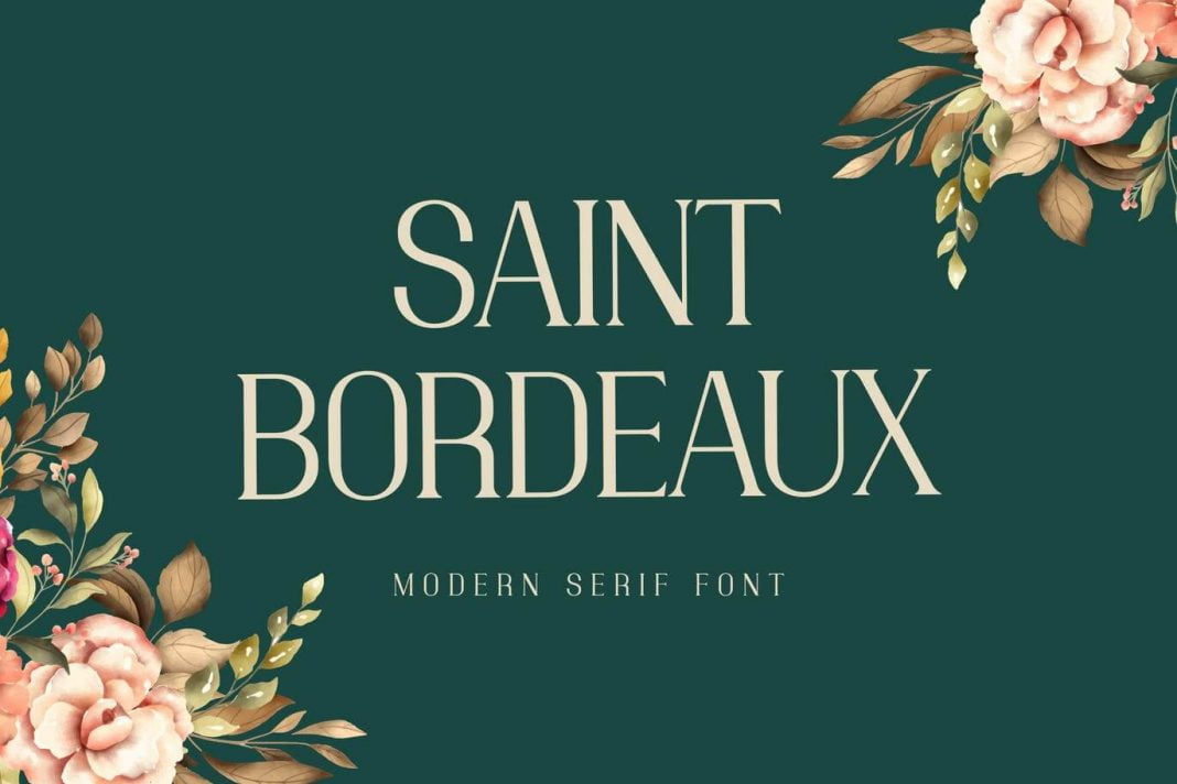 Saint Bordeaux Serif Display Font