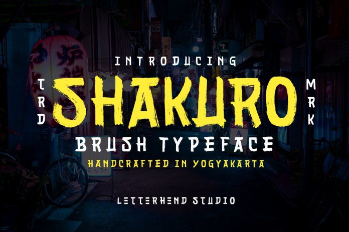 Sakhuro (Shakuro) - Brush Typeface Font