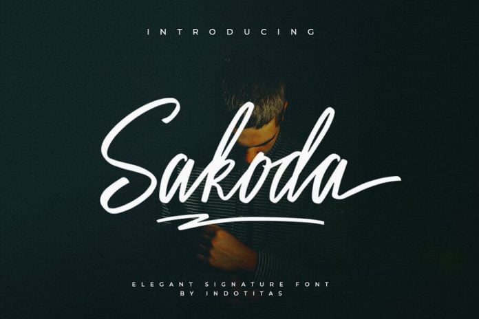 Sakoda Signature Font