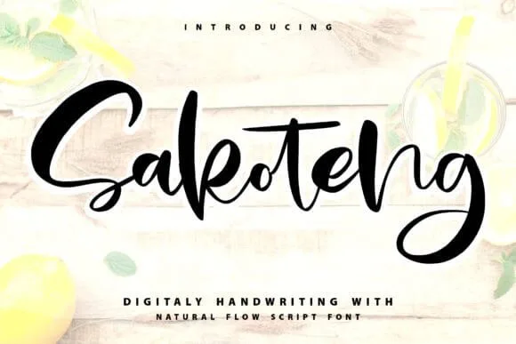 Sakoteng Handwriting Script Font