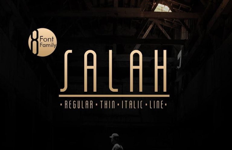 Salah Sans Serif 8 Font Family Font Free Download