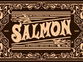 Salmon Victorian Grunge Font