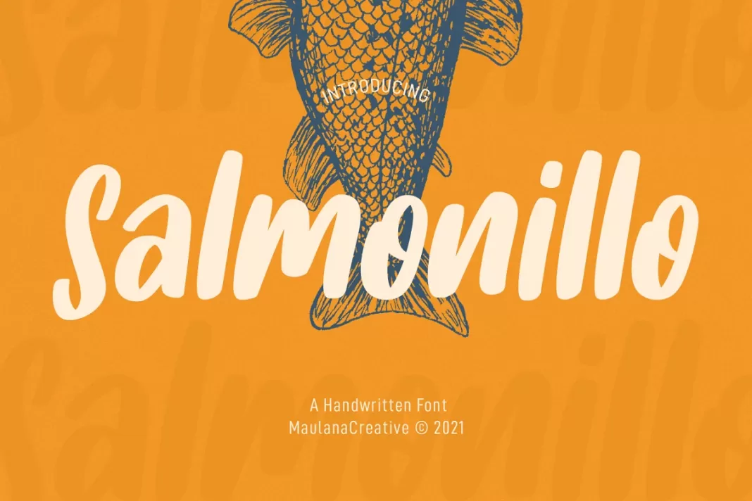 Salmonillo Handwritten Font
