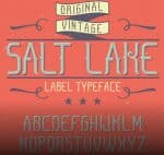 Salt Lake - Vintage Label Typeface Family Font