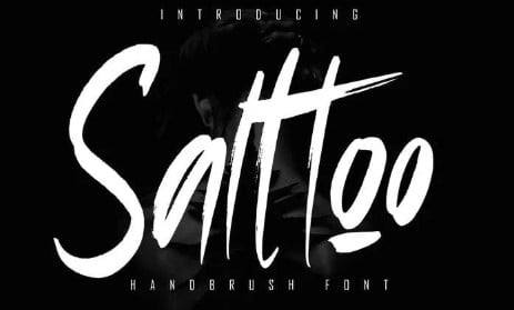 Salttoo Handbrush Font