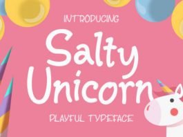 Salty Unicorn Font