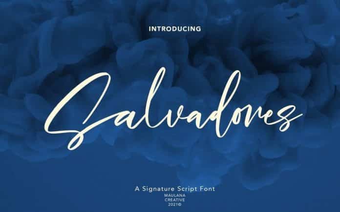 Salvadores Signature Script Font