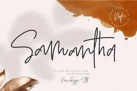 Samantha - Luxury Stylish Signature Font