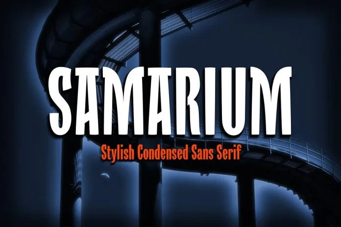 Samarium A Bold Condensed Font