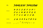 Samurai Shadow Brush Handwritten Font