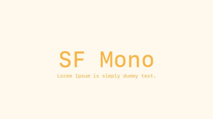 San Francisco Mono Font