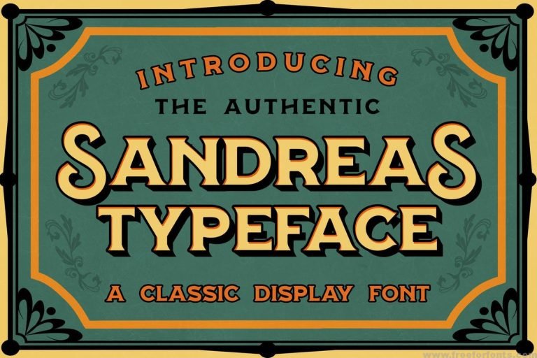 Sandreas Font Free Downlaod