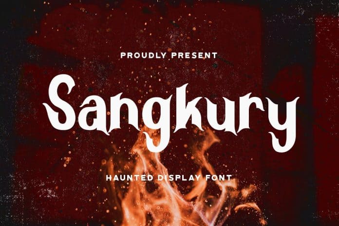Sangkury - Haunted Display Font