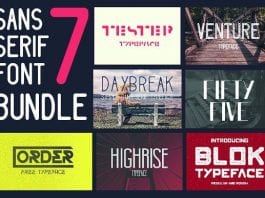 Sans Serif Font Bundle 7