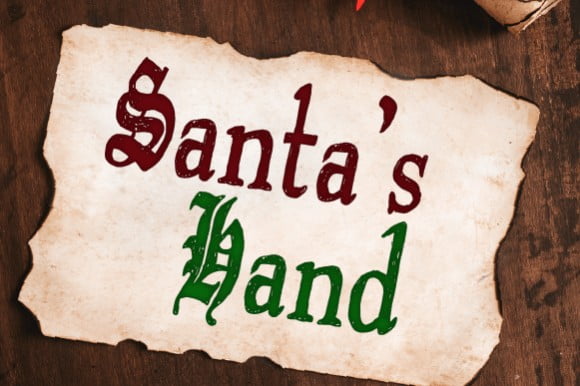Santa's Hand Font