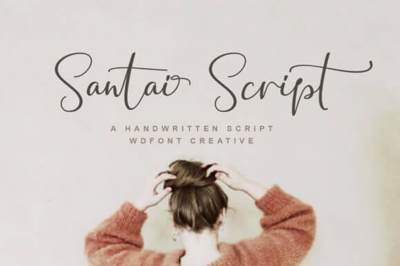 Santai Script Font