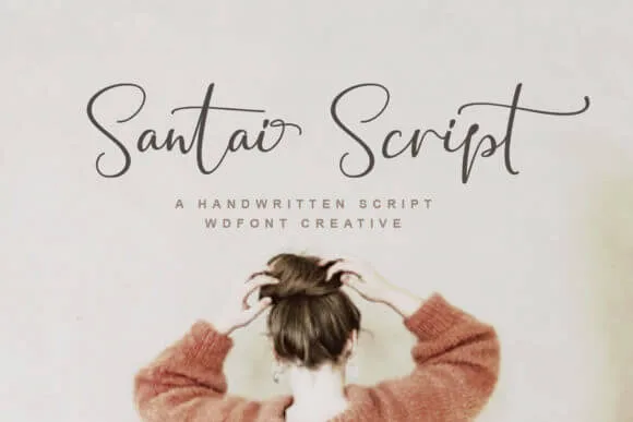 Santai Script Font