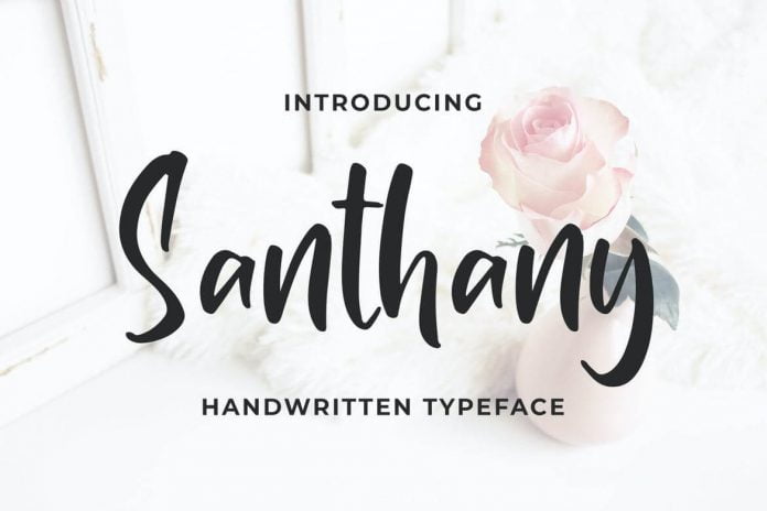 Santhany - Handwritten Typeface