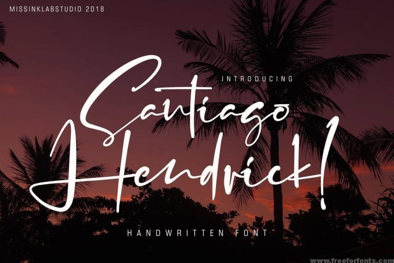 Santiago Hendrick Font Free Download