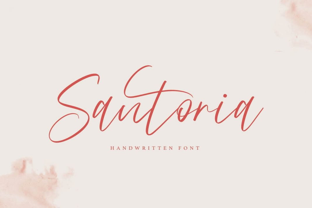 Santoria Handwritten Font