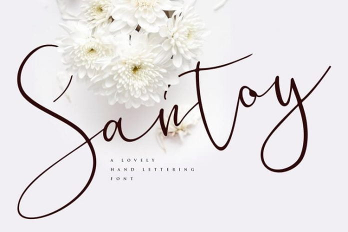 Santoy - Hand Lettering Font