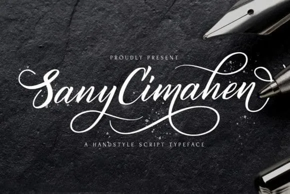 Sany Cimahen - Handwritten Font