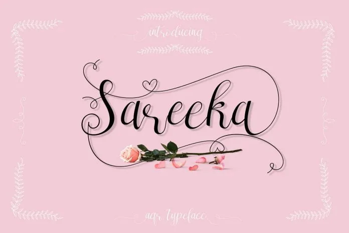 Sareeka Script Font