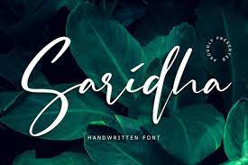 Saridha Handwritten Font